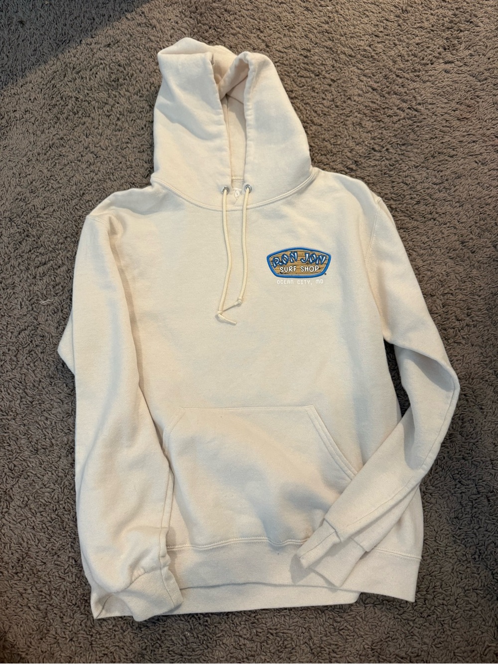 Ron Jon Surf Shop Cream Pullover Hoodie